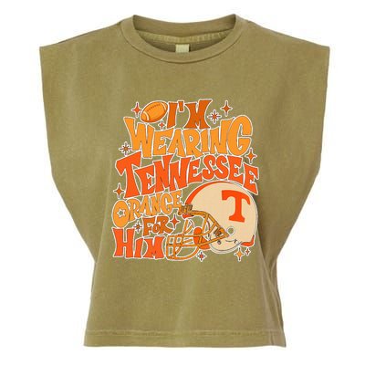 IM Wearing Tennessee Orange For Him Garment-Dyed Women's Muscle Tee