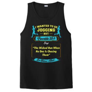 I Wanted To Go Jogging But Proverbs 28 1 PosiCharge Competitor Tank