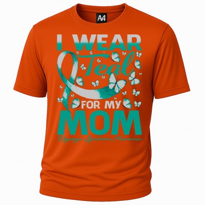 I Wear Teal For My Mom Digeorge Syndrome Awareness Gift Cooling Performance Crew T-Shirt