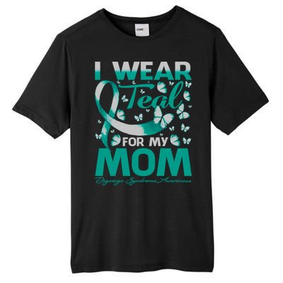 I Wear Teal For My Mom Digeorge Syndrome Awareness Gift Tall Fusion ChromaSoft Performance T-Shirt