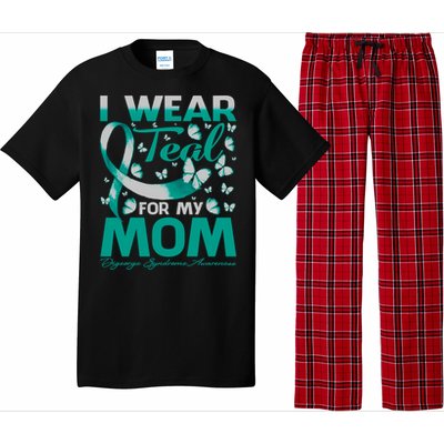 I Wear Teal For My Mom Digeorge Syndrome Awareness Gift Pajama Set