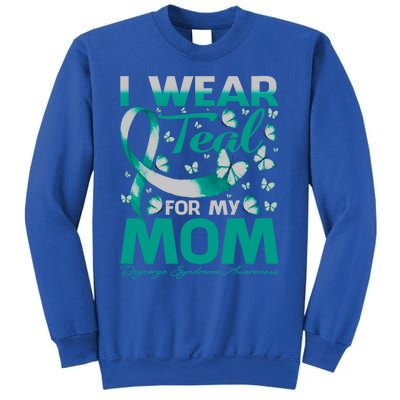 I Wear Teal For My Mom Digeorge Syndrome Awareness Gift Sweatshirt