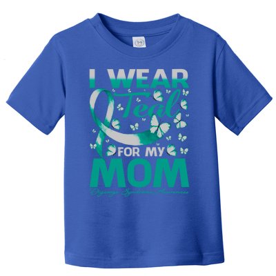 I Wear Teal For My Mom Digeorge Syndrome Awareness Gift Toddler T-Shirt