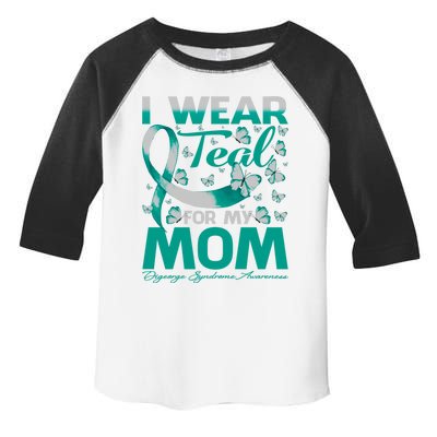 I Wear Teal For My Mom Digeorge Syndrome Awareness Gift Toddler Fine Jersey T-Shirt