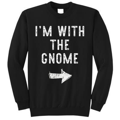 IM With The Gnome Costume Halloween Matching Couple Sweatshirt