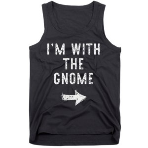 IM With The Gnome Costume Halloween Matching Couple Tank Top