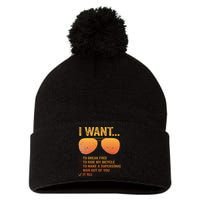 I Want To Break Free Ride My Bicycle It All Make Supersonic Pom Pom 12in Knit Beanie