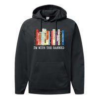 IM With The Banned Banned Books Reading Books Performance Fleece Hoodie