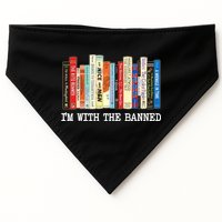 IM With The Banned Banned Books Reading Books USA-Made Doggie Bandana