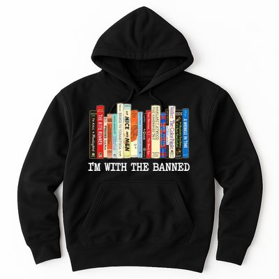 IM With The Banned Banned Books Reading Books Hoodie