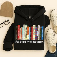 IM With The Banned Banned Books Reading Books Hoodie