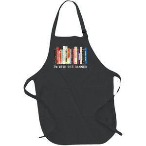 IM With The Banned Banned Books Reading Books Full-Length Apron With Pockets