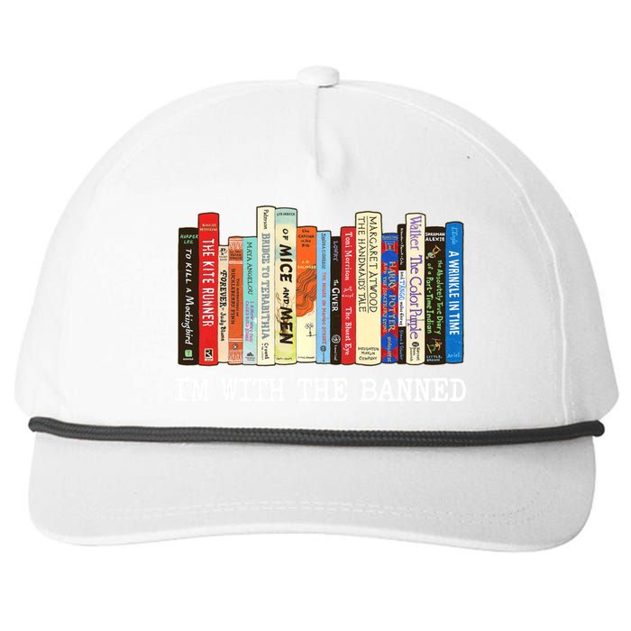 IM With The Banned Banned Books Reading Books Snapback Five-Panel Rope Hat