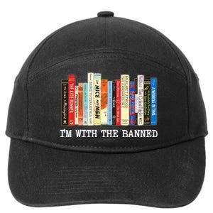 IM With The Banned Banned Books Reading Books 7-Panel Snapback Hat