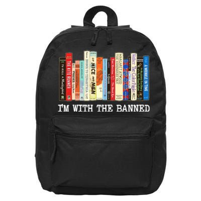 IM With The Banned Banned Books Reading Books 16 in Basic Backpack