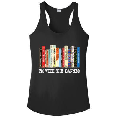 IM With The Banned Banned Books Reading Books Ladies PosiCharge Competitor Racerback Tank