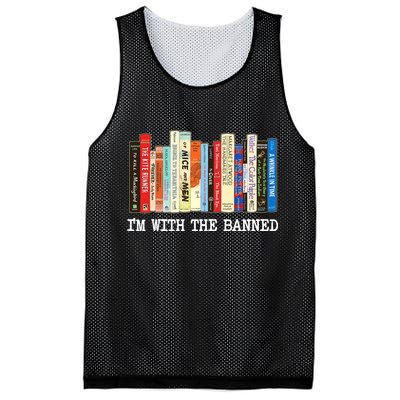 IM With The Banned Banned Books Reading Books Mesh Reversible Basketball Jersey Tank