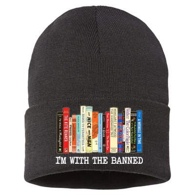 IM With The Banned Banned Books Reading Books Sustainable Knit Beanie