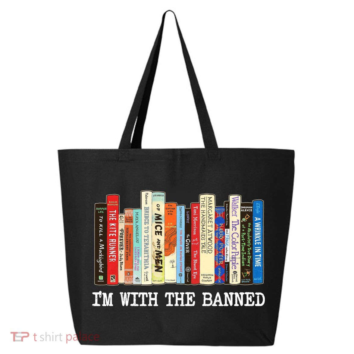 IM With The Banned Banned Books Reading Books 25L Jumbo Tote
