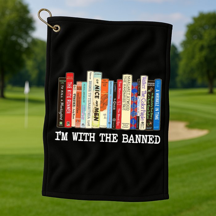 IM With The Banned Banned Books Reading Books Golf Towel
