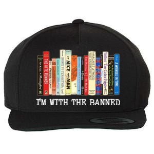 IM With The Banned Banned Books Reading Books Wool Snapback Cap