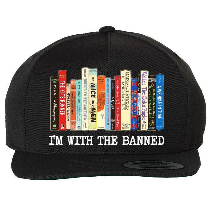 IM With The Banned Banned Books Reading Books Wool Snapback Cap