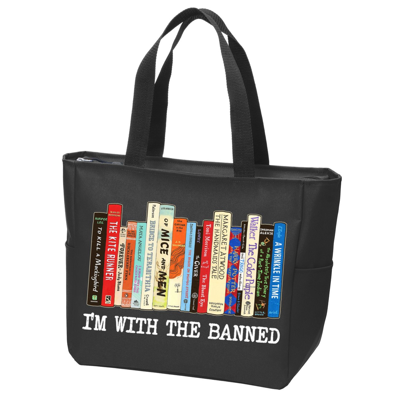 IM With The Banned Banned Books Reading Books Zip Tote Bag