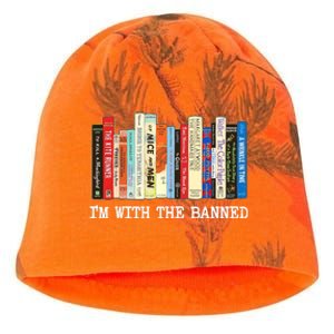 IM With The Banned Banned Books Reading Books Kati - Camo Knit Beanie