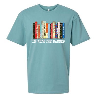 IM With The Banned Banned Books Reading Books Sueded Cloud Jersey T-Shirt