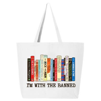 IM With The Banned Banned Books Reading Books 25L Jumbo Tote