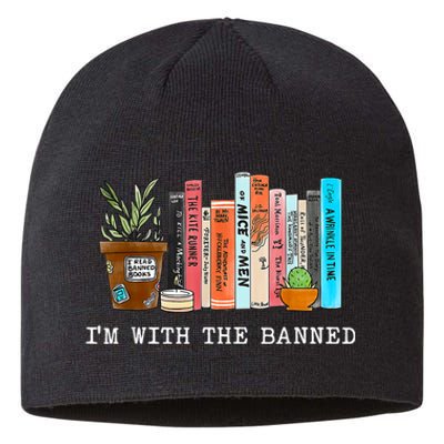 I'm With The Banned Books I Read Banned Books Lovers Sustainable Beanie