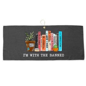 I'm With The Banned Books I Read Banned Books Lovers Large Microfiber Waffle Golf Towel