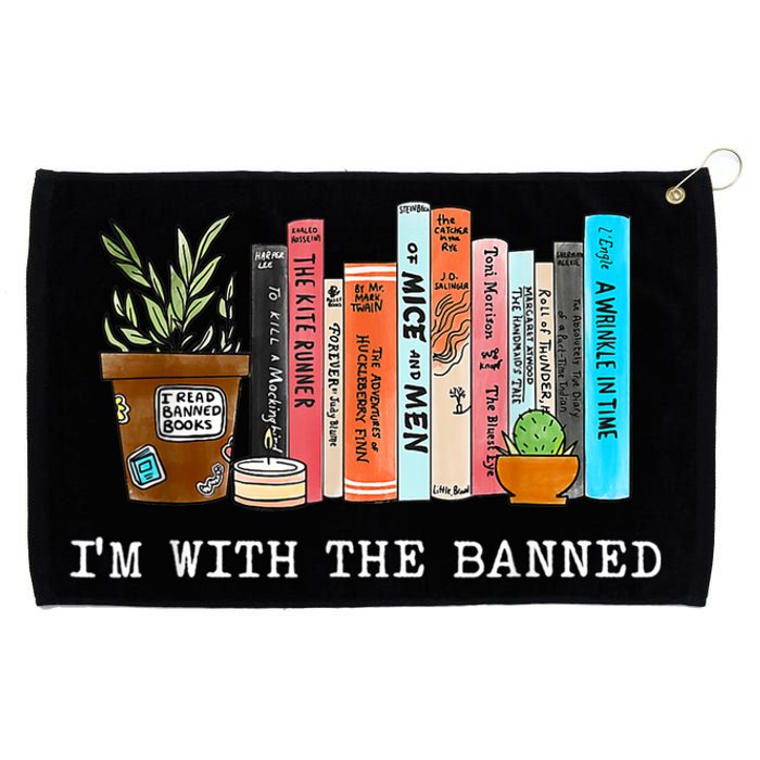 I'm With The Banned Books I Read Banned Books Lovers Grommeted Golf Towel