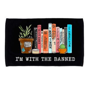 I'm With The Banned Books I Read Banned Books Lovers Microfiber Hand Towel