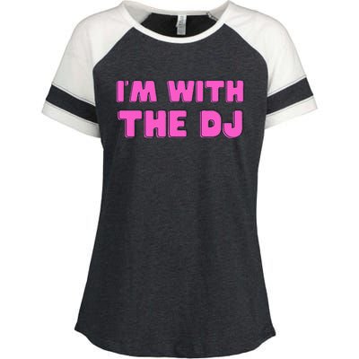 IM With The Dj Enza Ladies Jersey Colorblock Tee