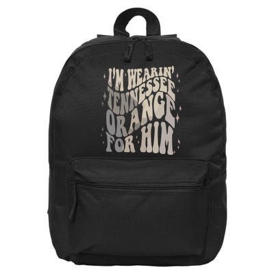 Im Wearing Tennessee Orange For Him Tennessee Football 16 in Basic Backpack