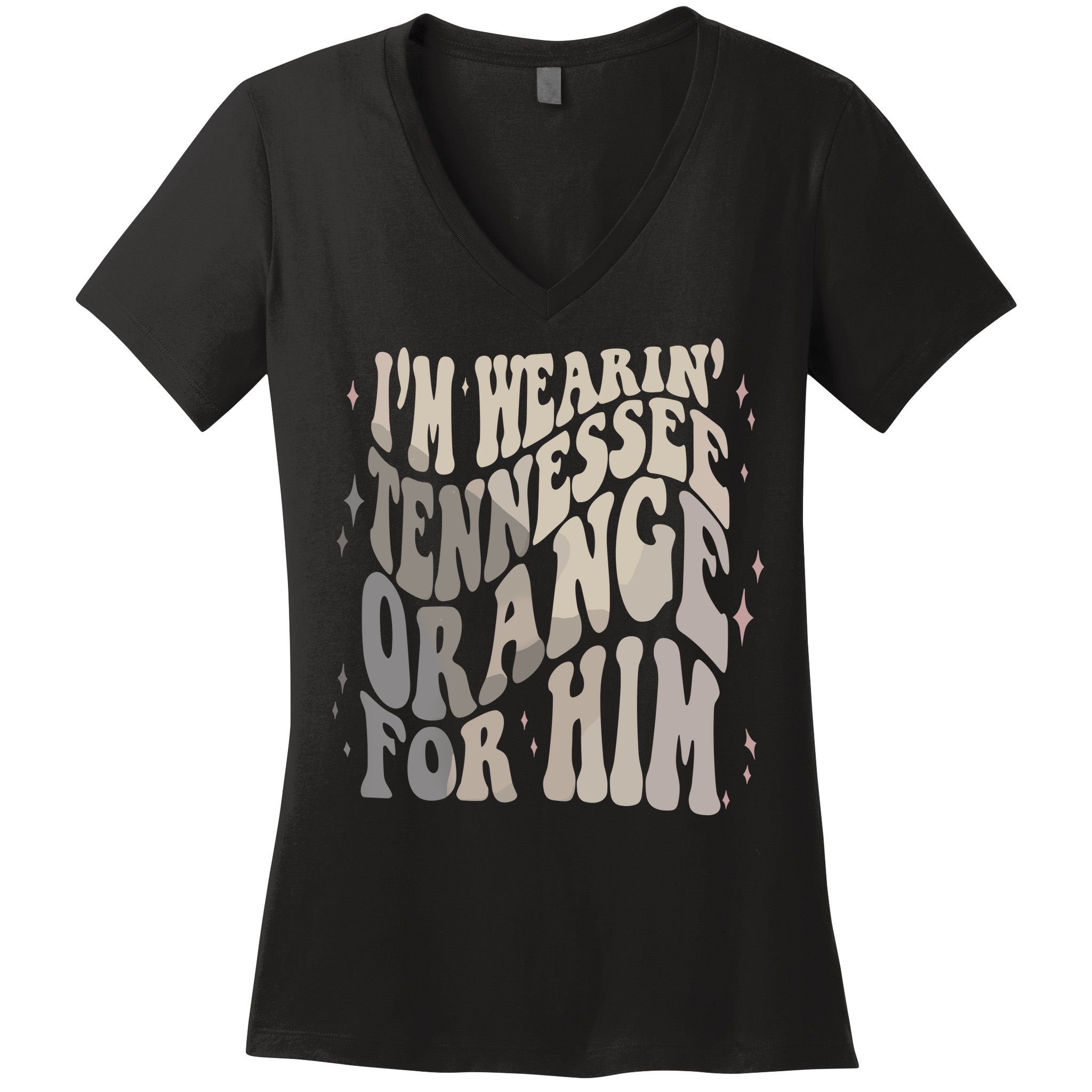 Im Wearing Tennessee Orange For Him Tennessee Football Women's V-Neck T-Shirt