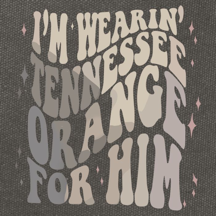 Im Wearing Tennessee Orange For Him Tennessee Football Cotton Canvas Backpack