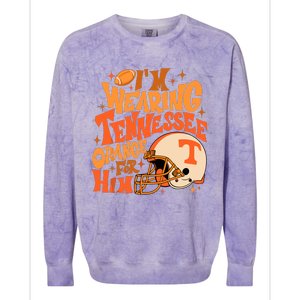 Im Wearing Tennessee Orange For Him Colorblast Crewneck Sweatshirt