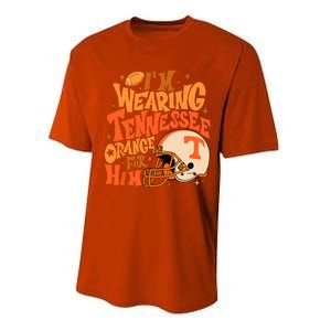 Im Wearing Tennessee Orange For Him Performance Sprint T-Shirt