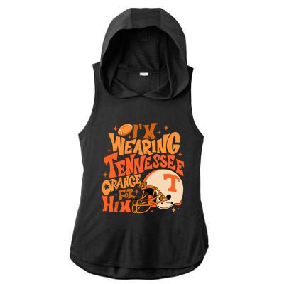 Im Wearing Tennessee Orange For Him Ladies PosiCharge Tri-Blend Wicking Draft Hoodie Tank