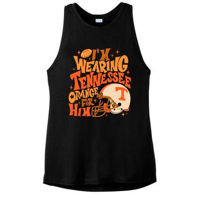 Im Wearing Tennessee Orange For Him Ladies PosiCharge Tri-Blend Wicking Tank