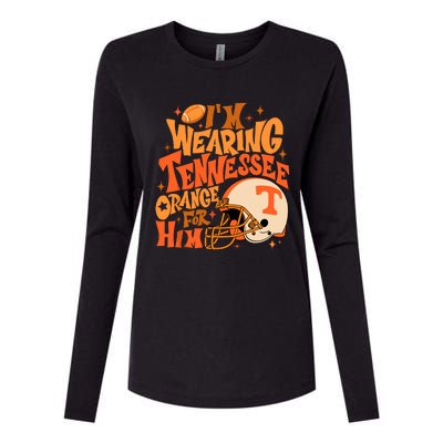 Im Wearing Tennessee Orange For Him Womens Cotton Relaxed Long Sleeve T-Shirt