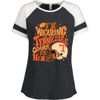 Im Wearing Tennessee Orange For Him Enza Ladies Jersey Colorblock Tee