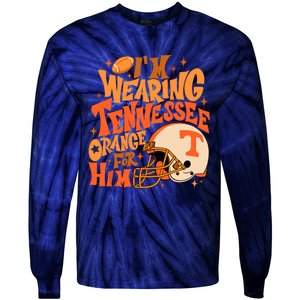 Im Wearing Tennessee Orange For Him Tie-Dye Long Sleeve Shirt