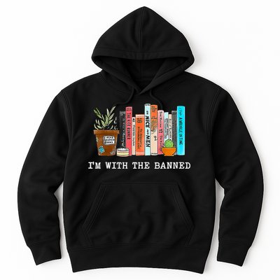 I'm With The Banned Books I Read Banned Books Lovers Hoodie