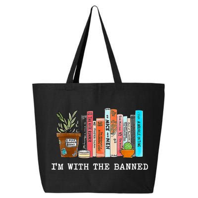 I'm With The Banned Books I Read Banned Books Lovers 25L Jumbo Tote
