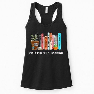 I'm With The Banned Books I Read Banned Books Lovers Womens Tank Top