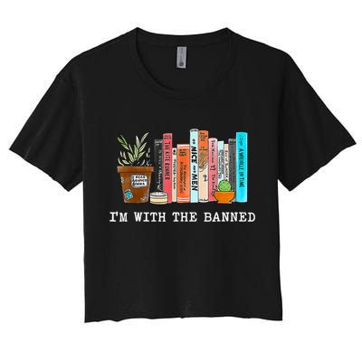 I'm With The Banned Books I Read Banned Books Lovers Crop Top