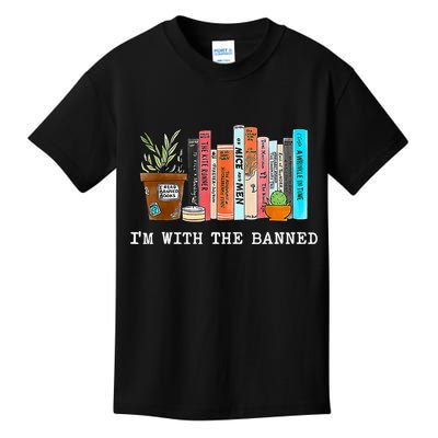 I'm With The Banned Books I Read Banned Books Lovers Kids T-Shirt